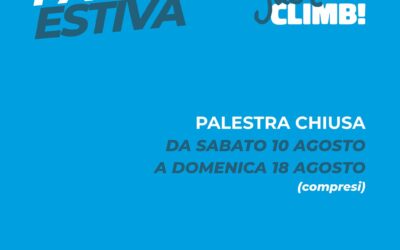 CHIUSURA 10-18 agosto 2024