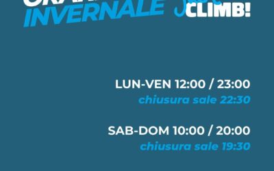 Dal 19 settembre ORARIO INVERNALE