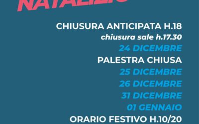 Modifiche orari festivitร di Natale 2026