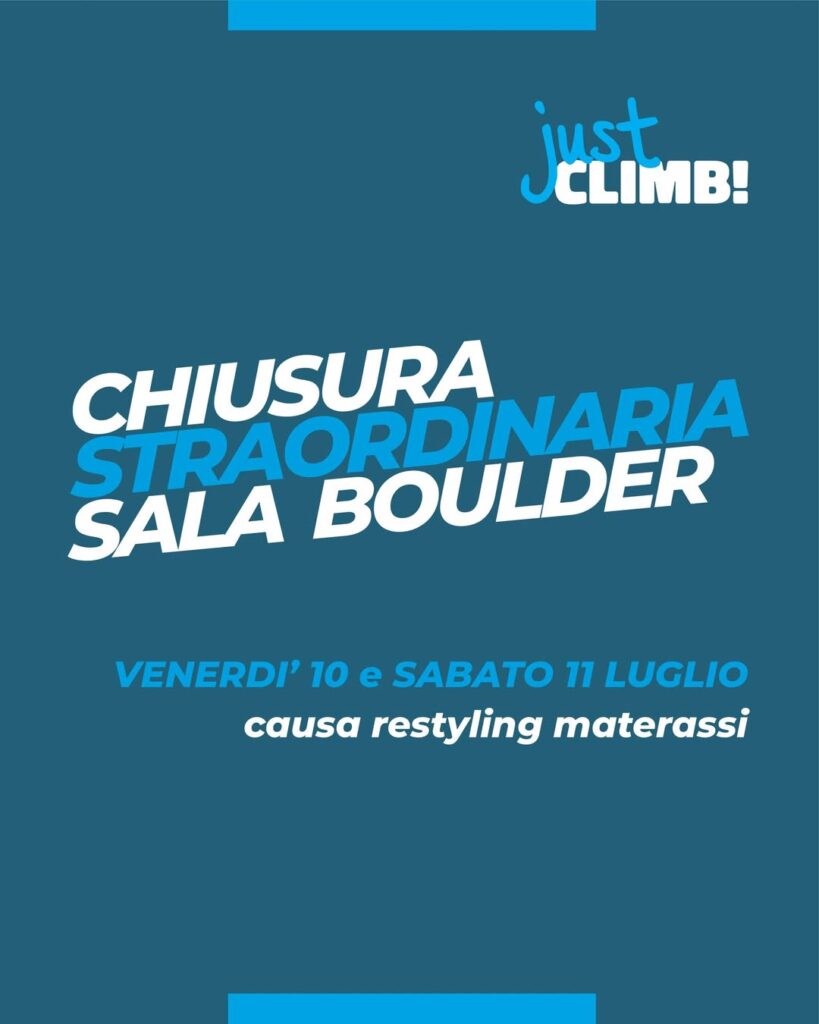 avviso chiusura boulder