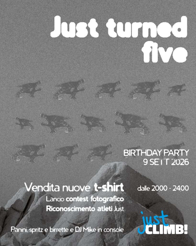 5° Festa di compleanno Just Climb! 5° Festa di compleanno Just Climb!