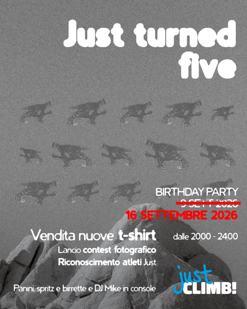 5° Festa di compleanno Just Climb!